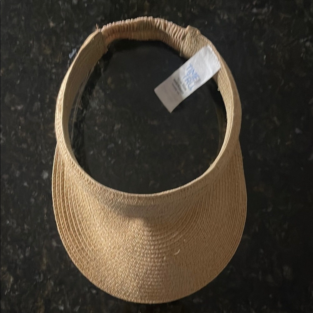 Tan Woven Visor